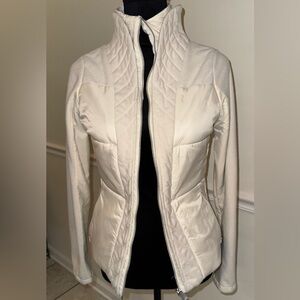 Lululemon White Quilted Fleece Jacket – Size 4